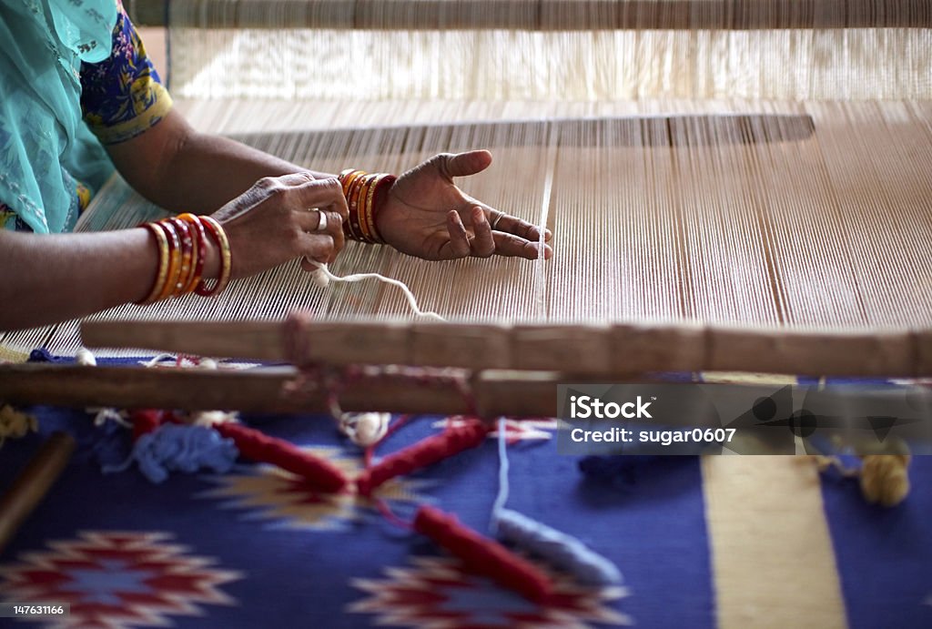 Traditional handloom weaving